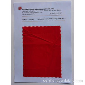 100% nylon dty ribstop taffeta pu